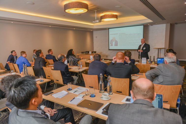 Dr. Iain Barton, Imperial Logistics, conducts a presentation