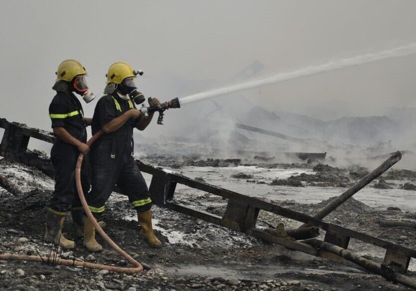 Cavalier assists with combating sulfur fires set by ISIL